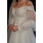 Свадебное платье с открытыми плечами S0487